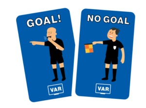 Striker VAR goal no goal