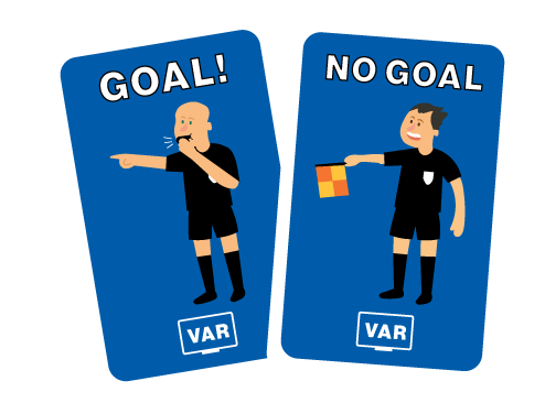 Striker VAR goal no goal